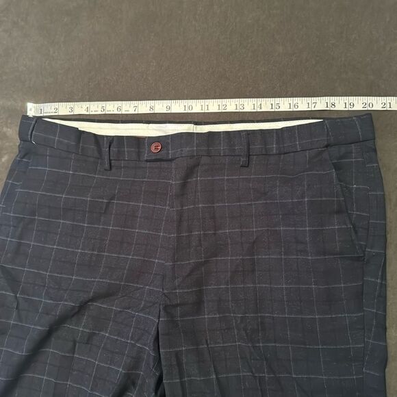 Men’s Plaid 3 Piece Slim Fit Formal Business Suit Jacket 44 Pants 40 NWT - Picture 11 of 15